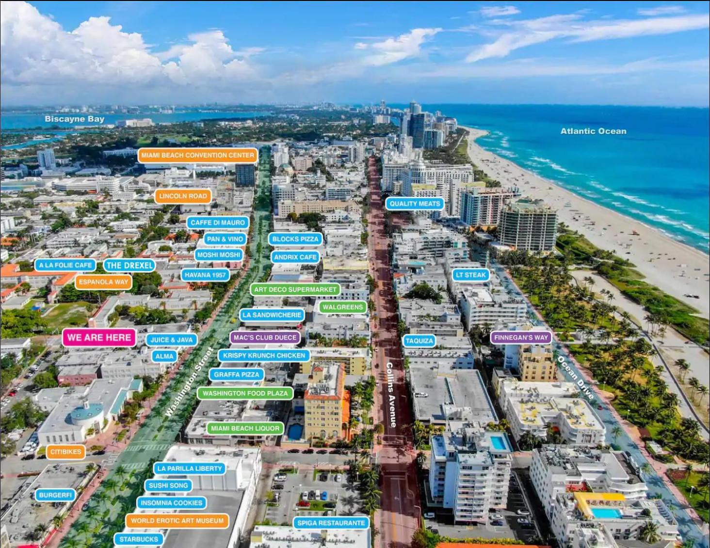 2 Bedroom Apartment 3 Minute Walk To South Beach & Ocean Drive Miami Beach Exterior foto